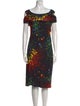 Escada Printed Midi Length Dress