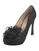 Escada Lace Lace Trim Embellishment Pumps
