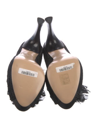 Escada Lace Lace Trim Embellishment Pumps