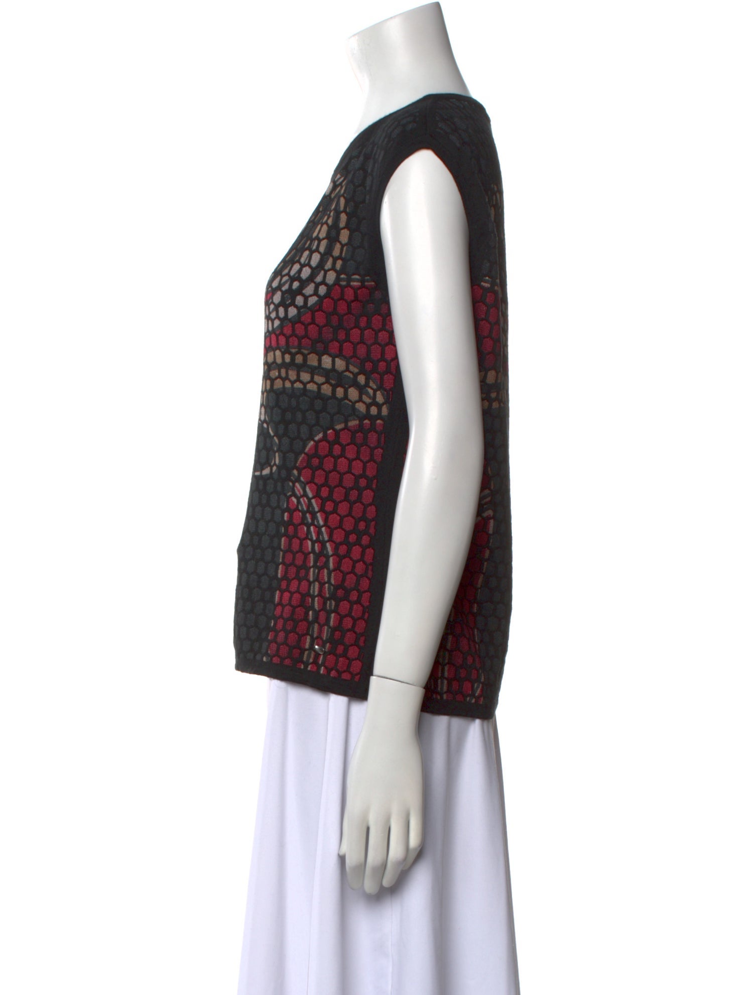 Escada Virgin Wool Printed Sweater