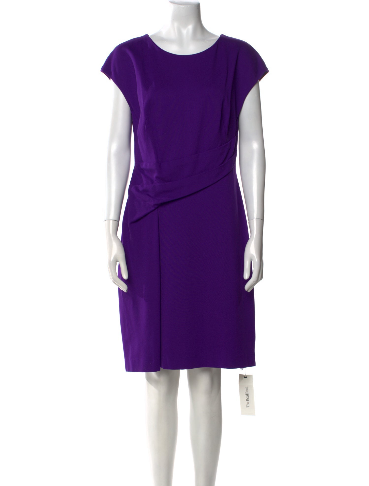 Escada Scoop Neck Knee-Length Dress