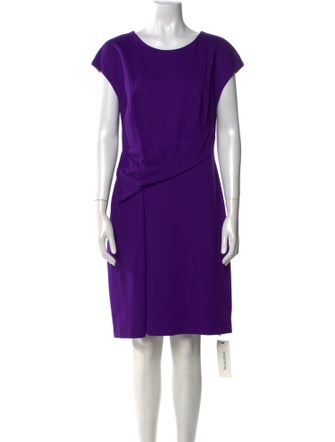 Escada Scoop Neck Knee-Length Dress