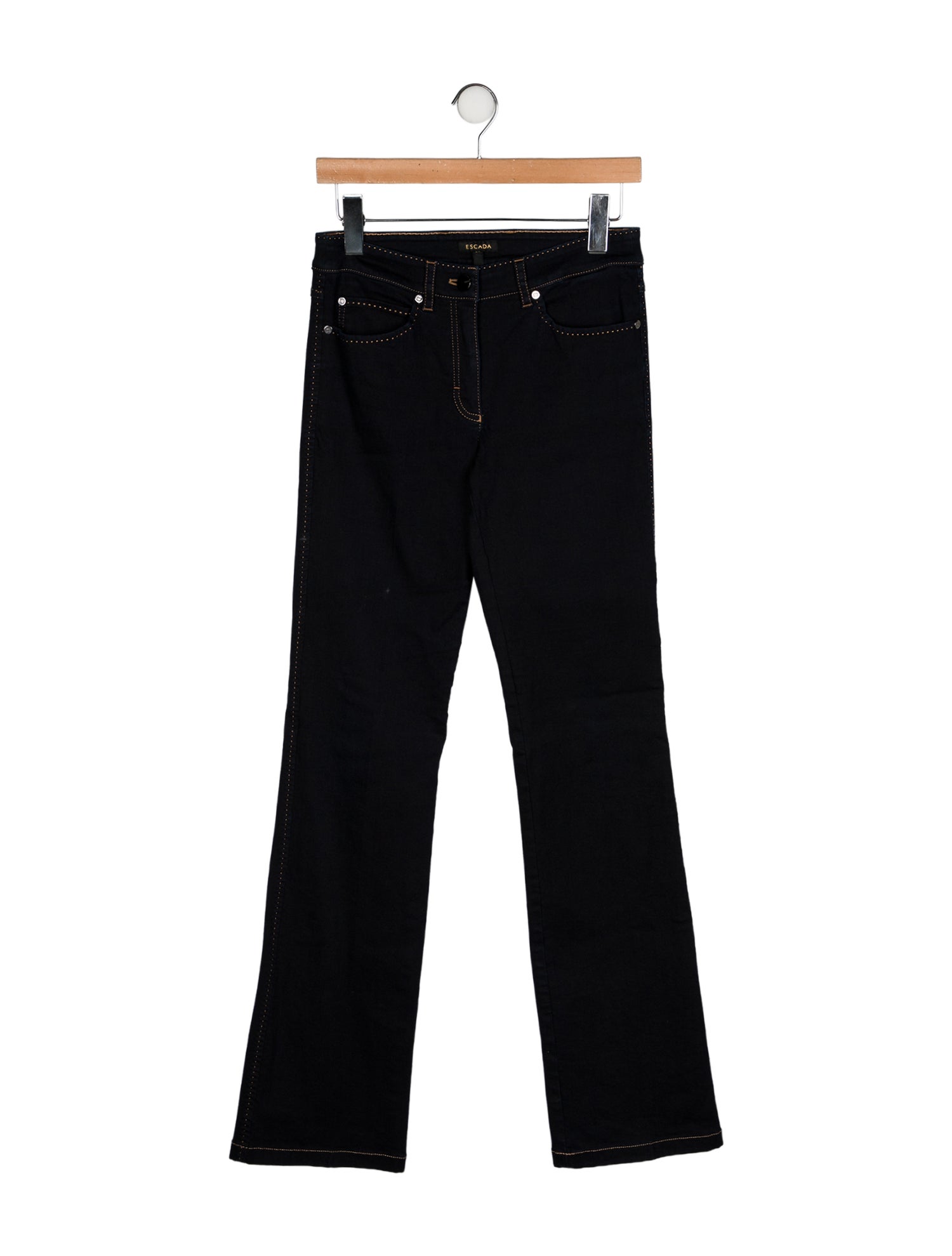 Escada Mid-Rise Straight Leg Jeans