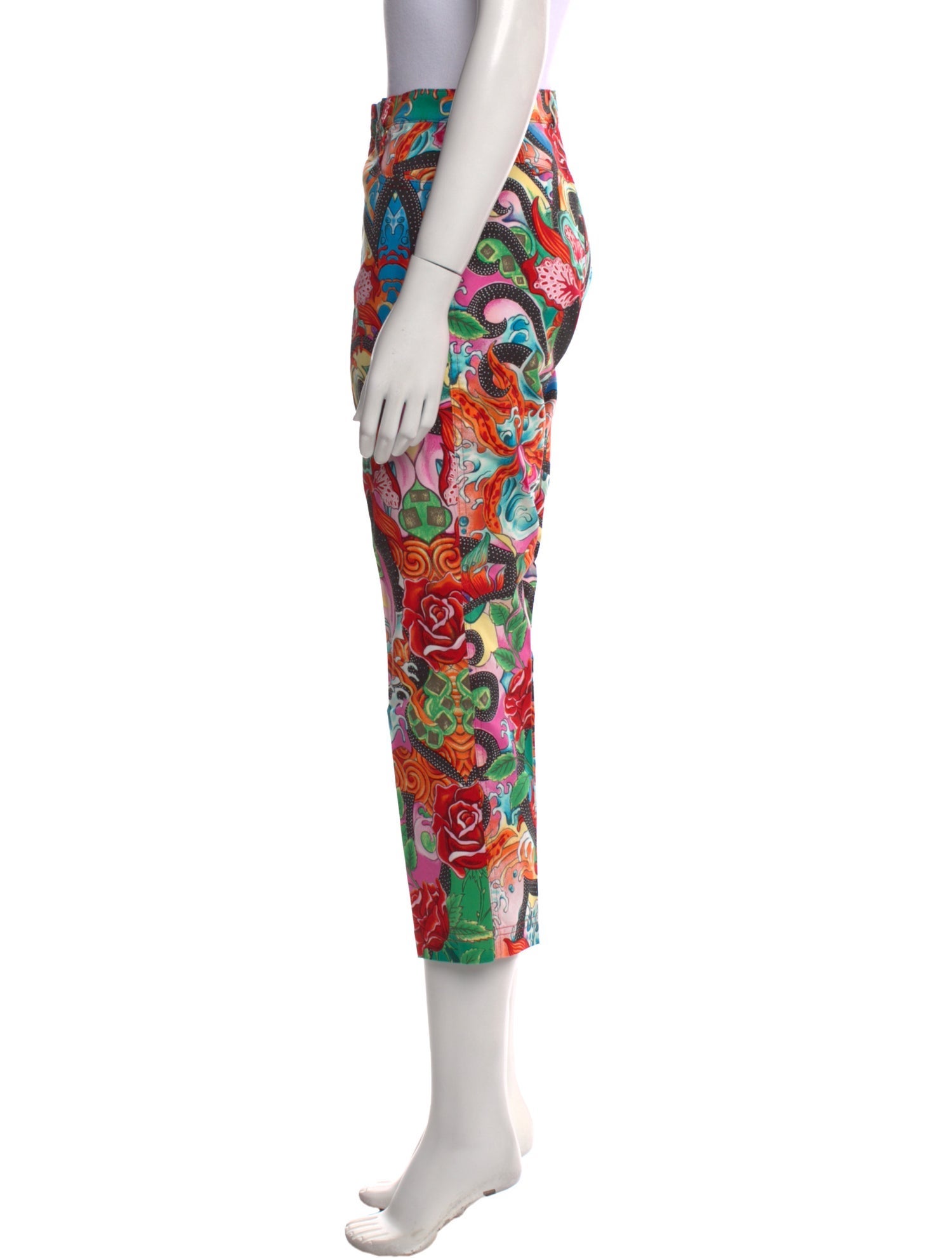 Escada Printed Straight Leg Pants