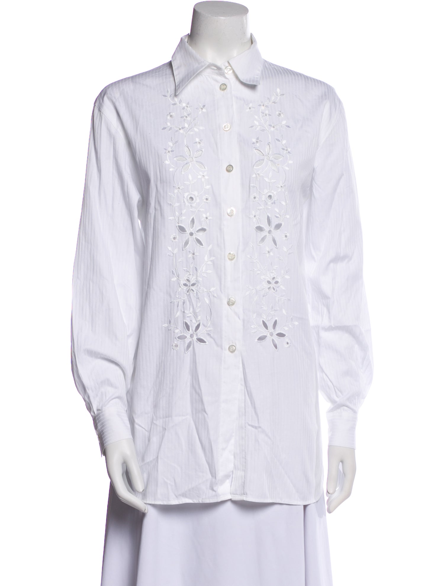 Escada Margaretha Ley Vintage Long Sleeve Button-Up Top