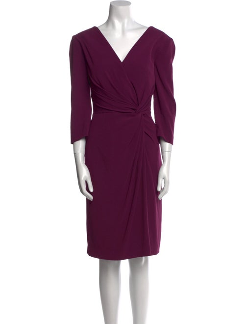 Escada V-Neck Midi Length Dress