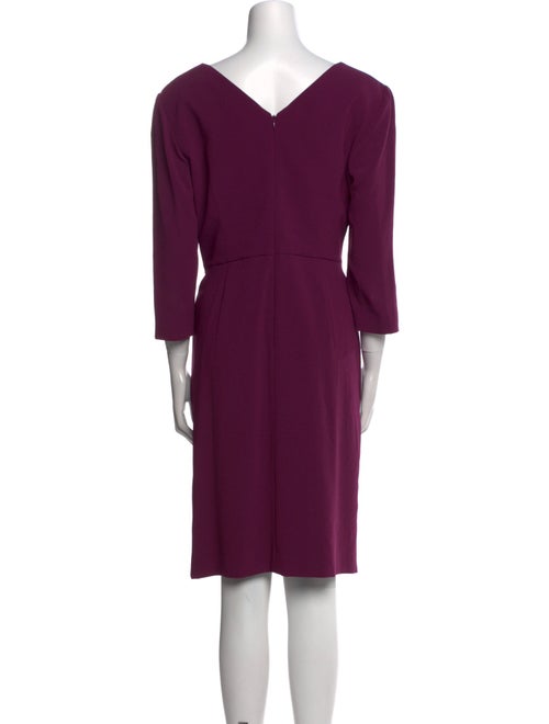 Escada V-Neck Midi Length Dress
