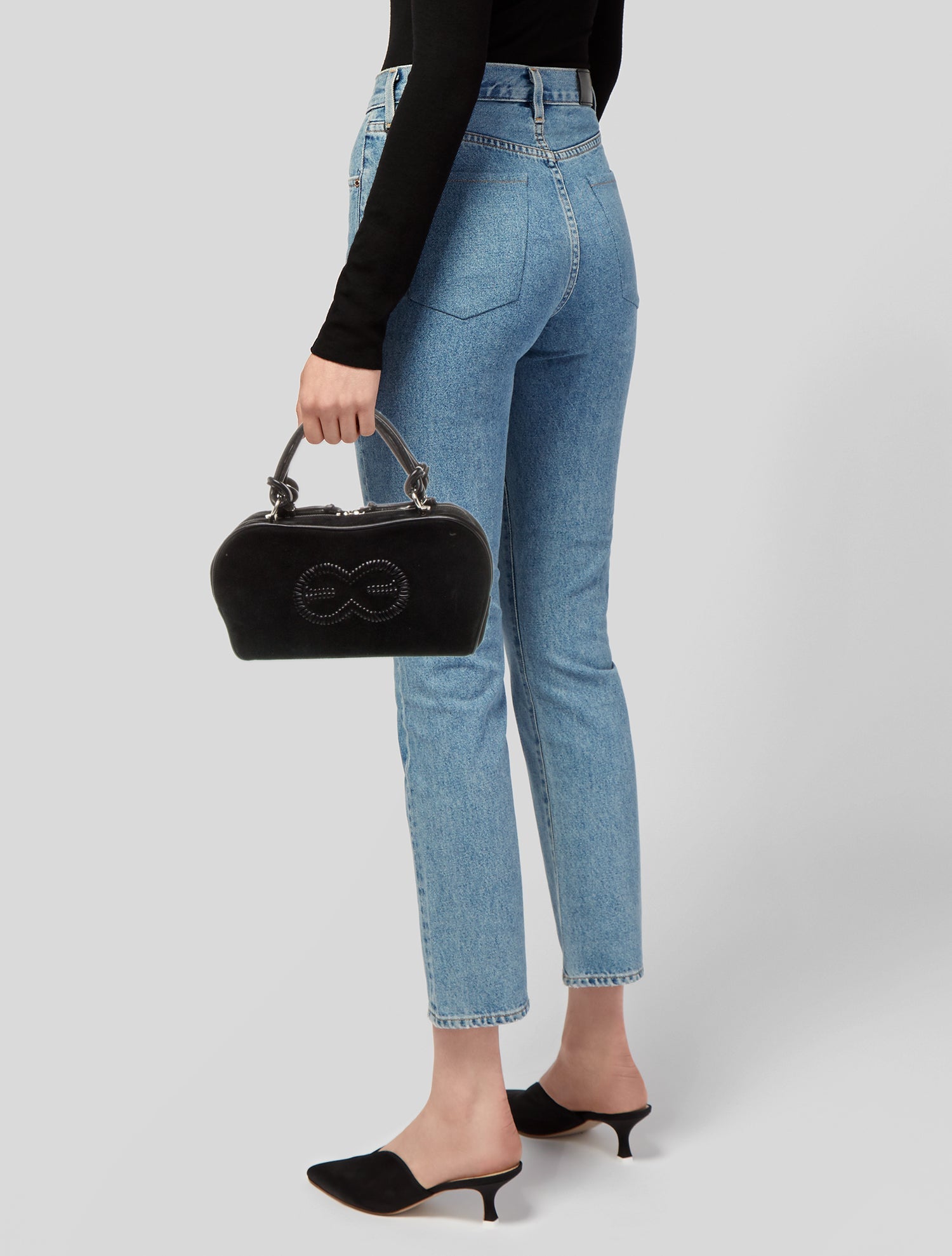 Escada Suede Top Handle Bag