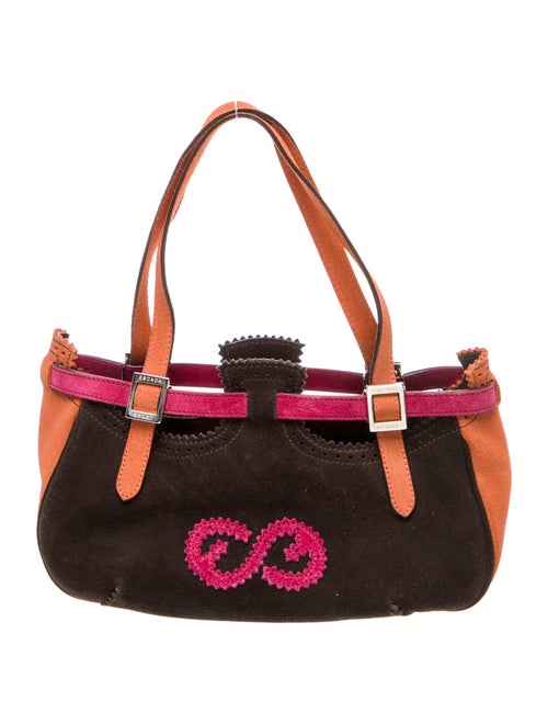 Escada Suede Top Handle Bag