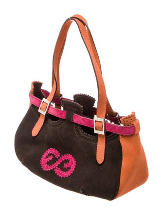 Escada Suede Top Handle Bag