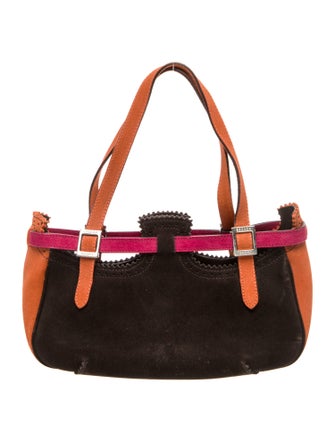 Escada Suede Top Handle Bag