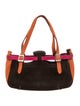 Escada Suede Top Handle Bag
