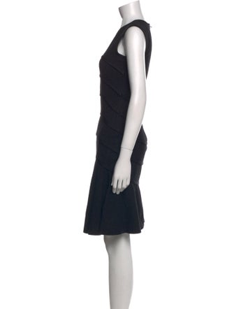 Escada Crew Neck Knee-Length Dress