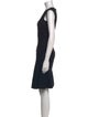 Escada Crew Neck Knee-Length Dress