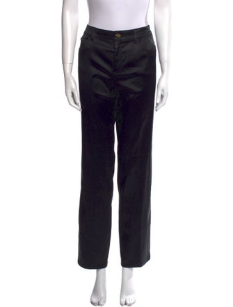 Escada Silk Straight Leg Pants