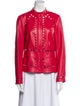 Escada Lamb Leather Biker Jacket