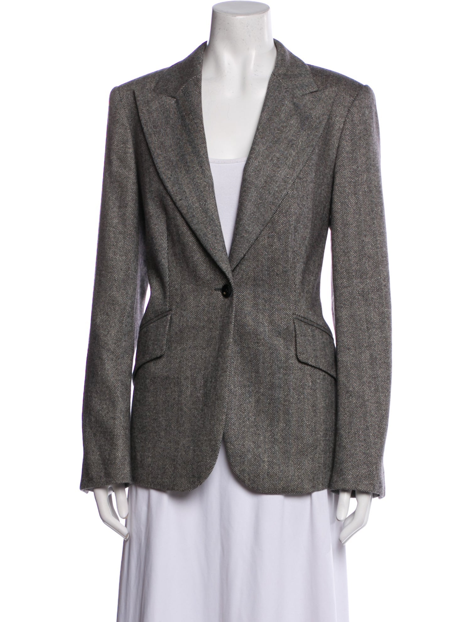 Escada Cashmere Printed Blazer