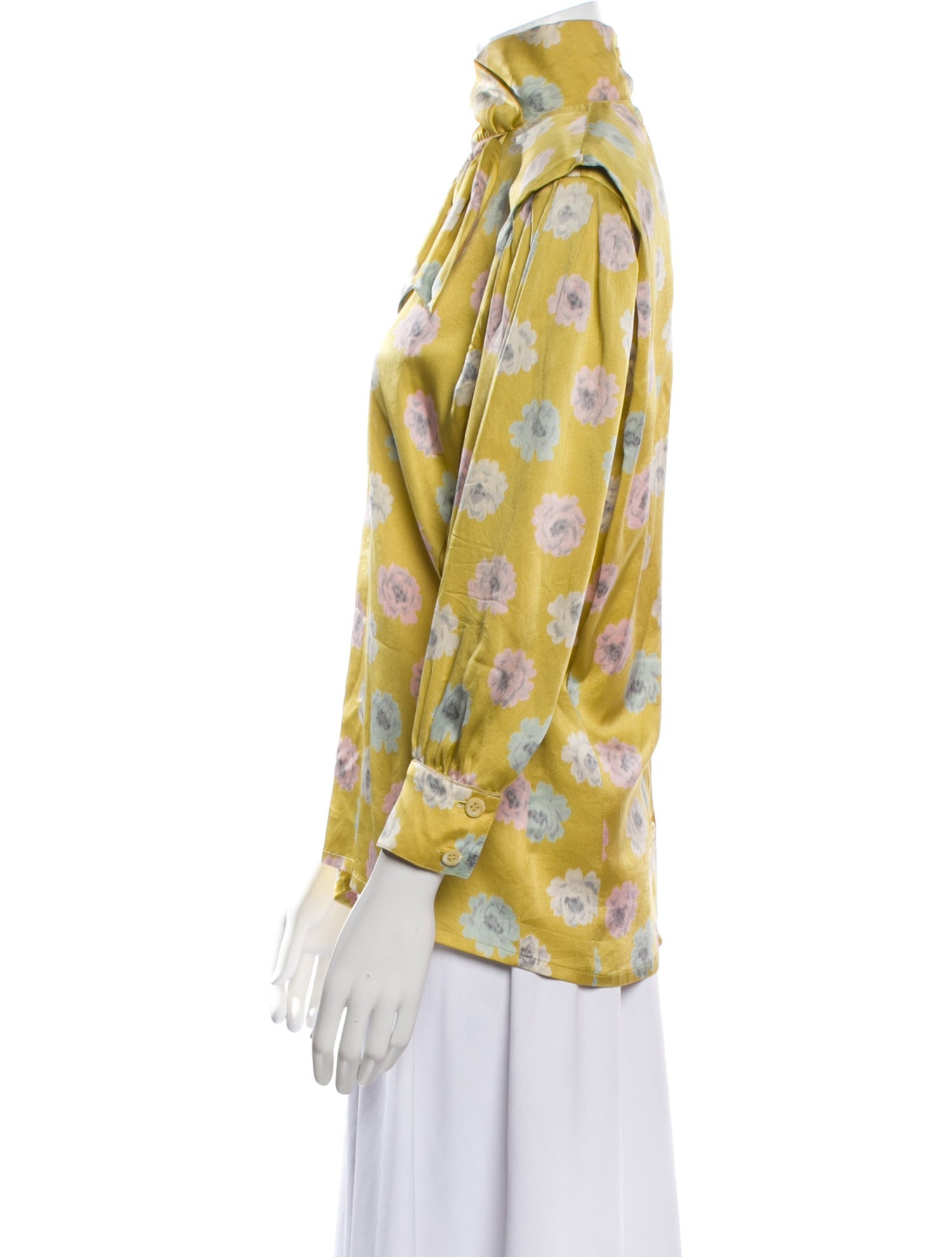 Escada Vintage Silk Button-Up Top
