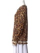 Escada Virgin Wool Animal Print Sweater