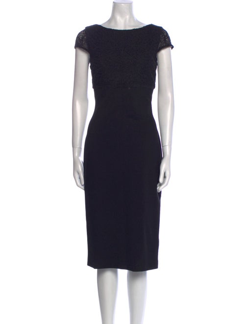 Escada Bateau Neckline Midi Length Dress