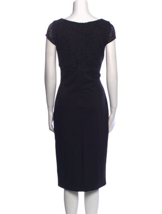 Escada Bateau Neckline Midi Length Dress