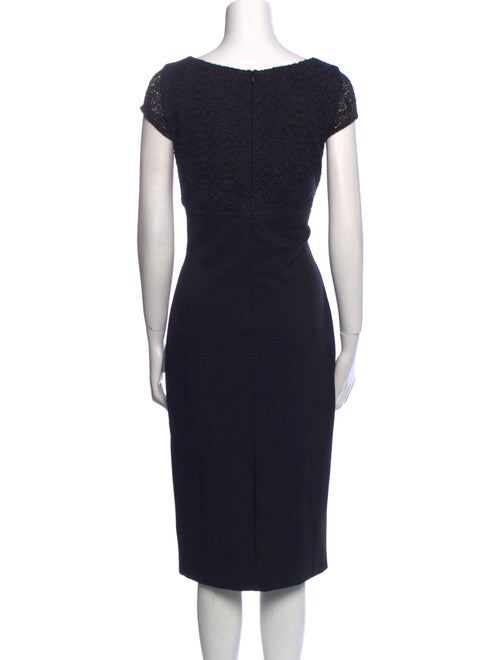 Escada Bateau Neckline Midi Length Dress