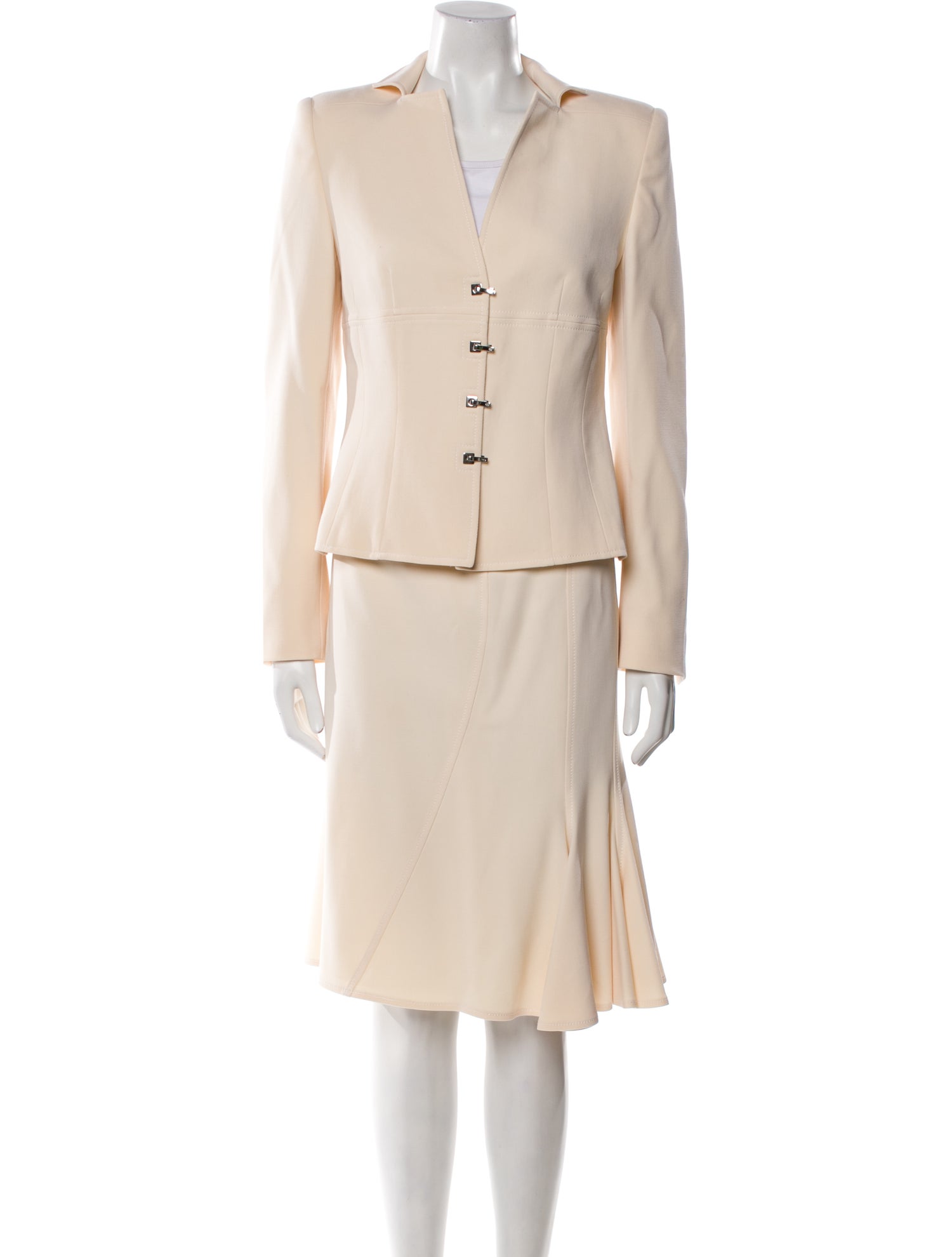 Escada Virgin Wool Skirt Suit