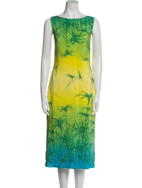 Escada Silk Floral Print Dress Set