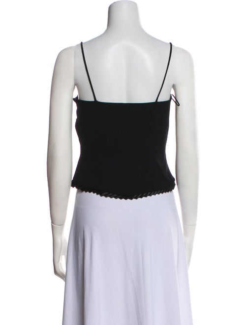 Escada Wool Square Neckline Crop Top