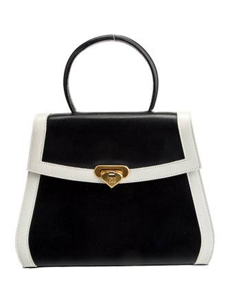 Escada Leather Top Handle Bag