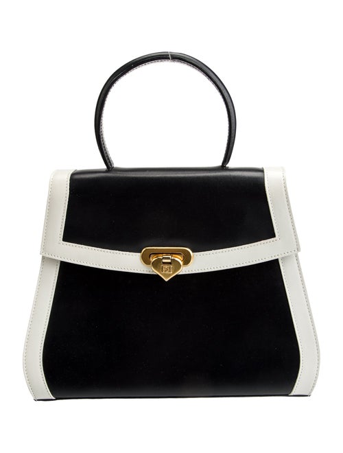 Escada Leather Top Handle Bag