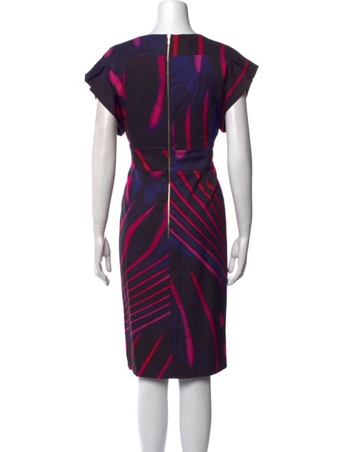 Escada Striped Midi Length Dress