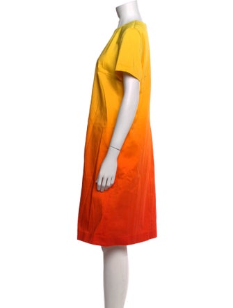 Escada Crew Neck Knee-Length Dress