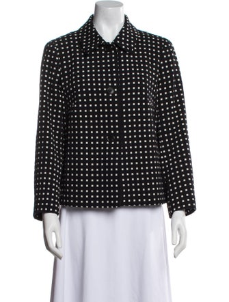 Escada Plaid Print Jacket