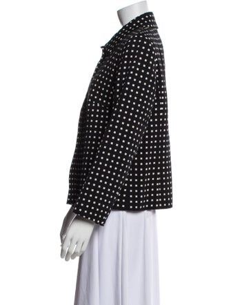 Escada Plaid Print Jacket