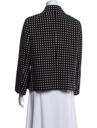 Escada Plaid Print Jacket