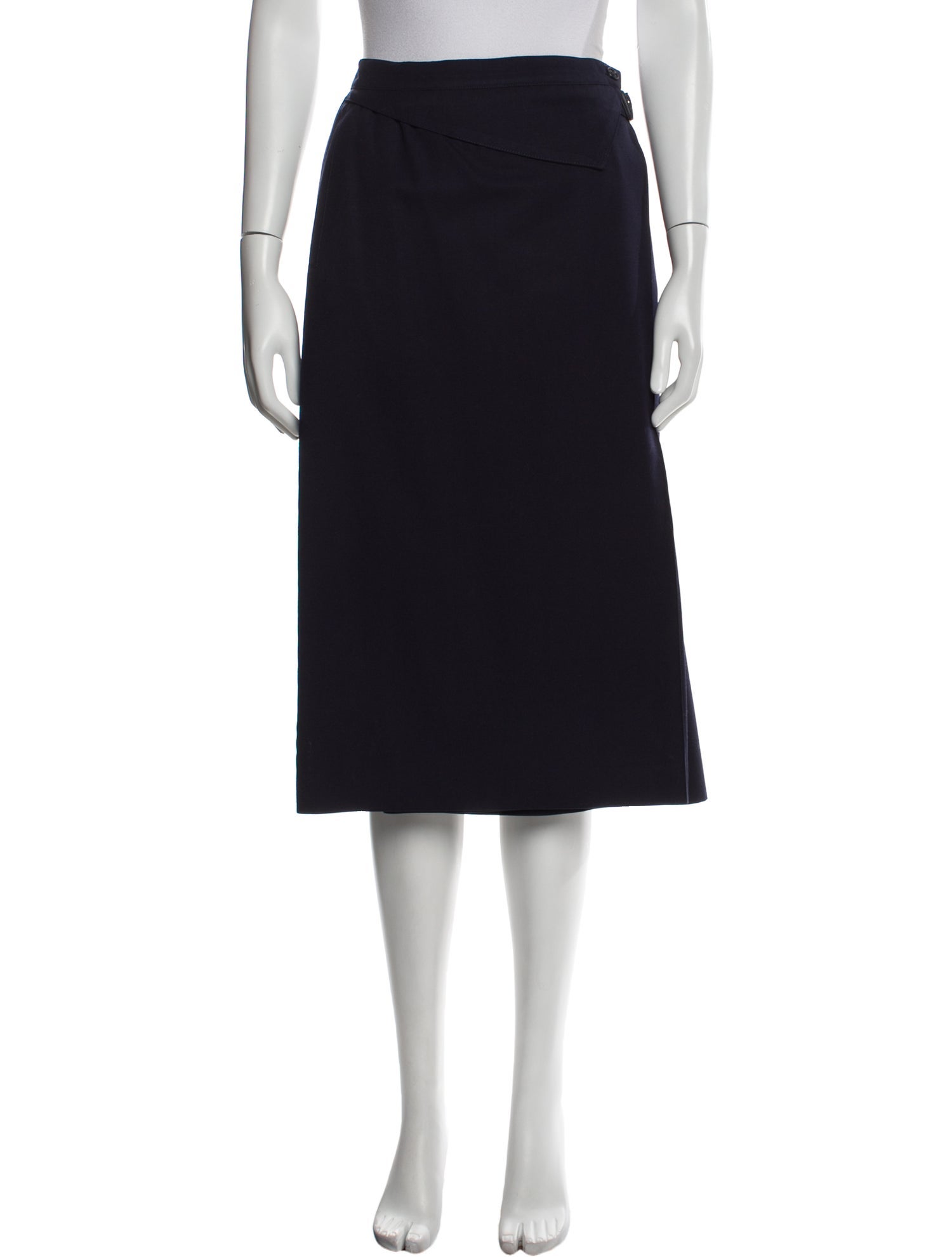 Escada Ruffle Embellishment Knee-Length Skirt