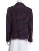 Escada Silk Plaid Print Blazer