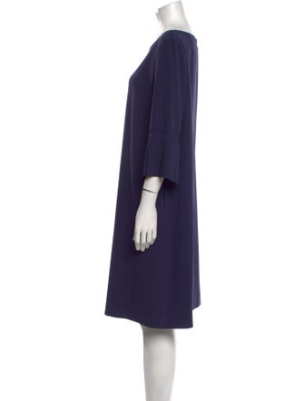Escada Bateau Neckline Knee-Length Dress