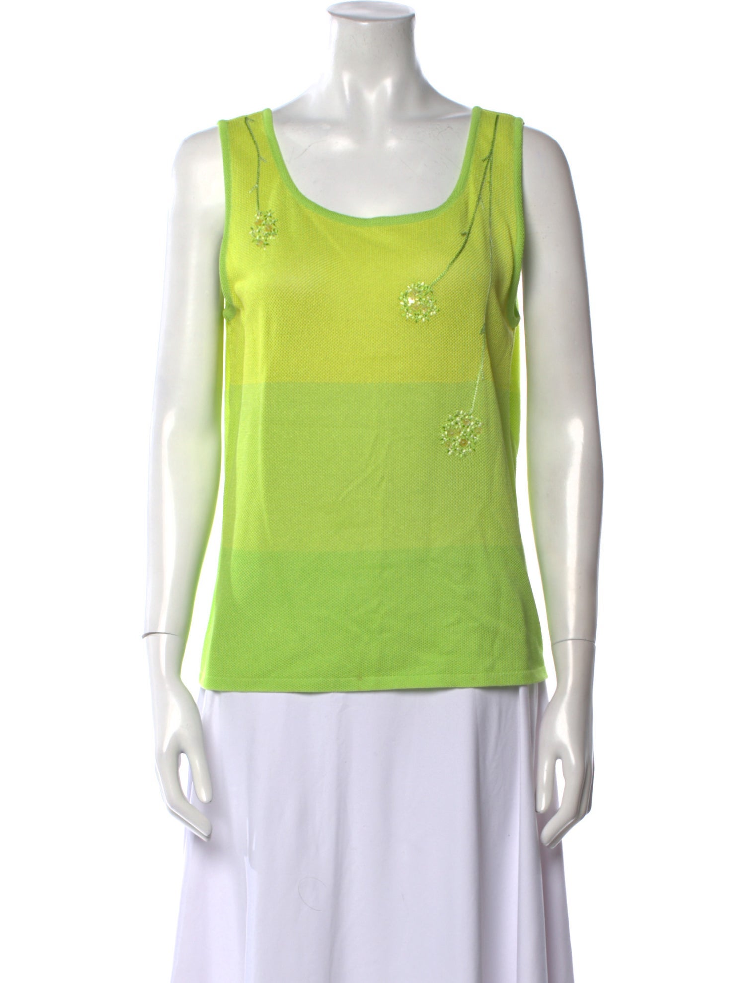 Escada Scoop Neck Sleeveless Top