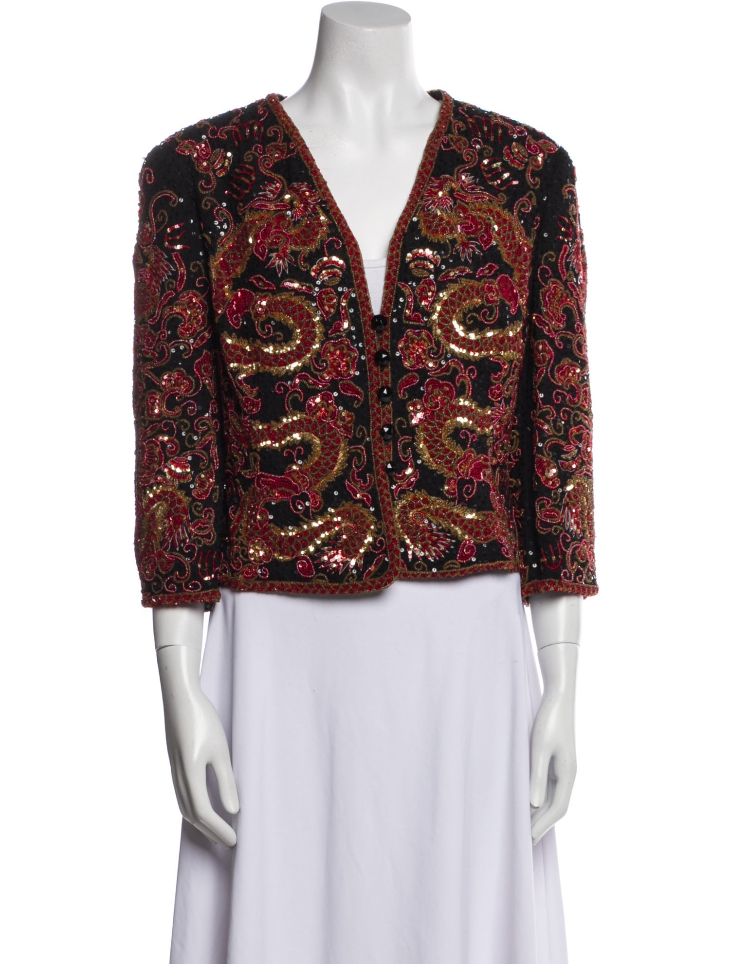 Escada Silk Printed Evening Jacket