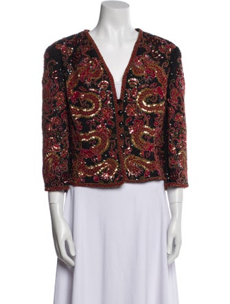 Escada Silk Printed Evening Jacket