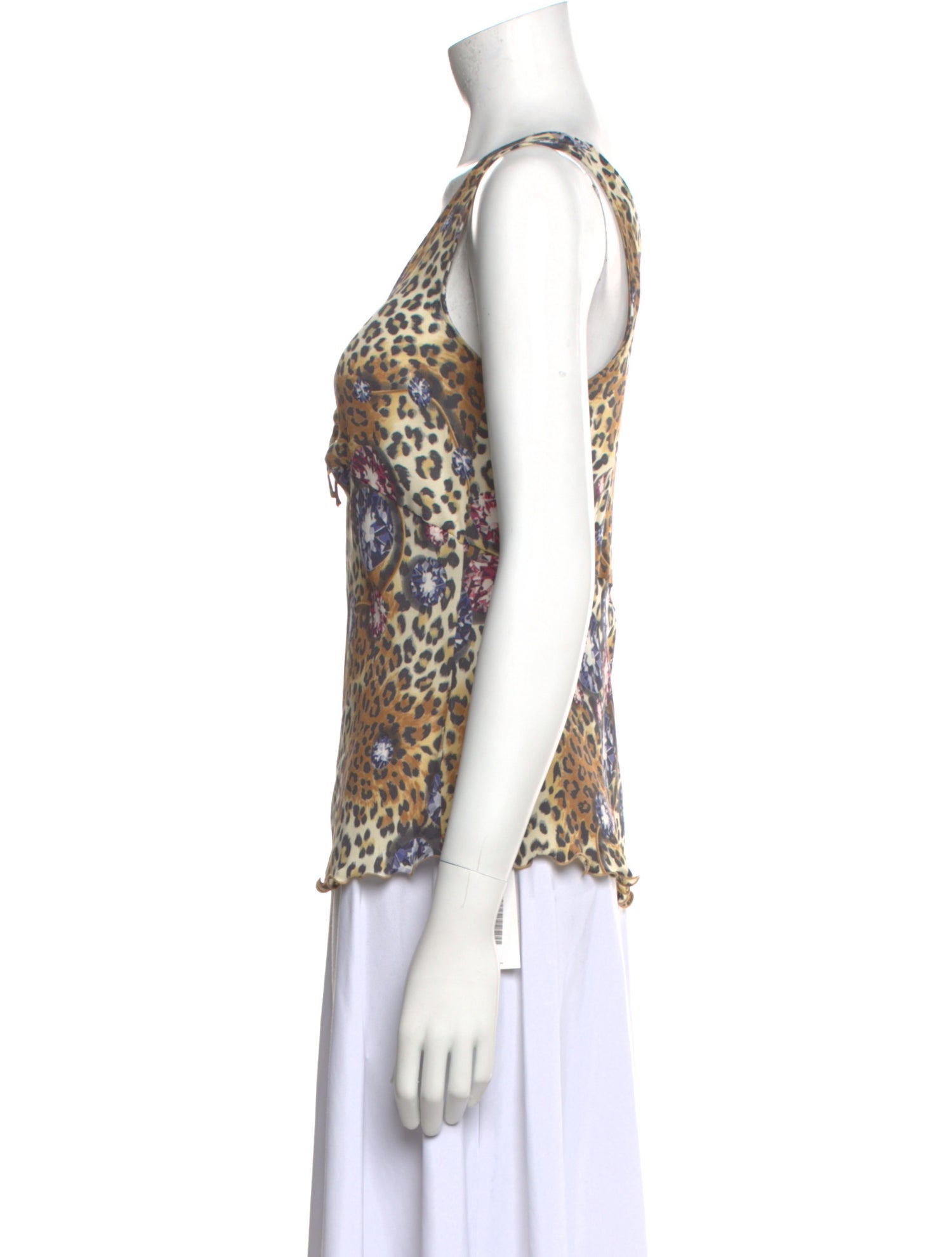 Escada Silk Animal Print Top