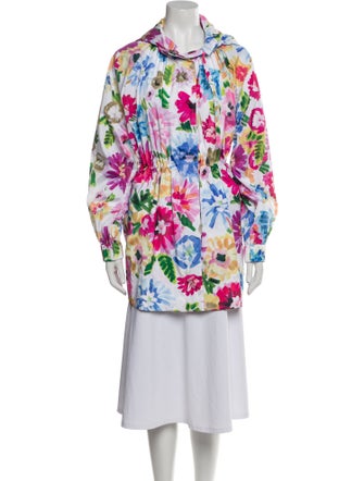 Escada Floral Print Coat