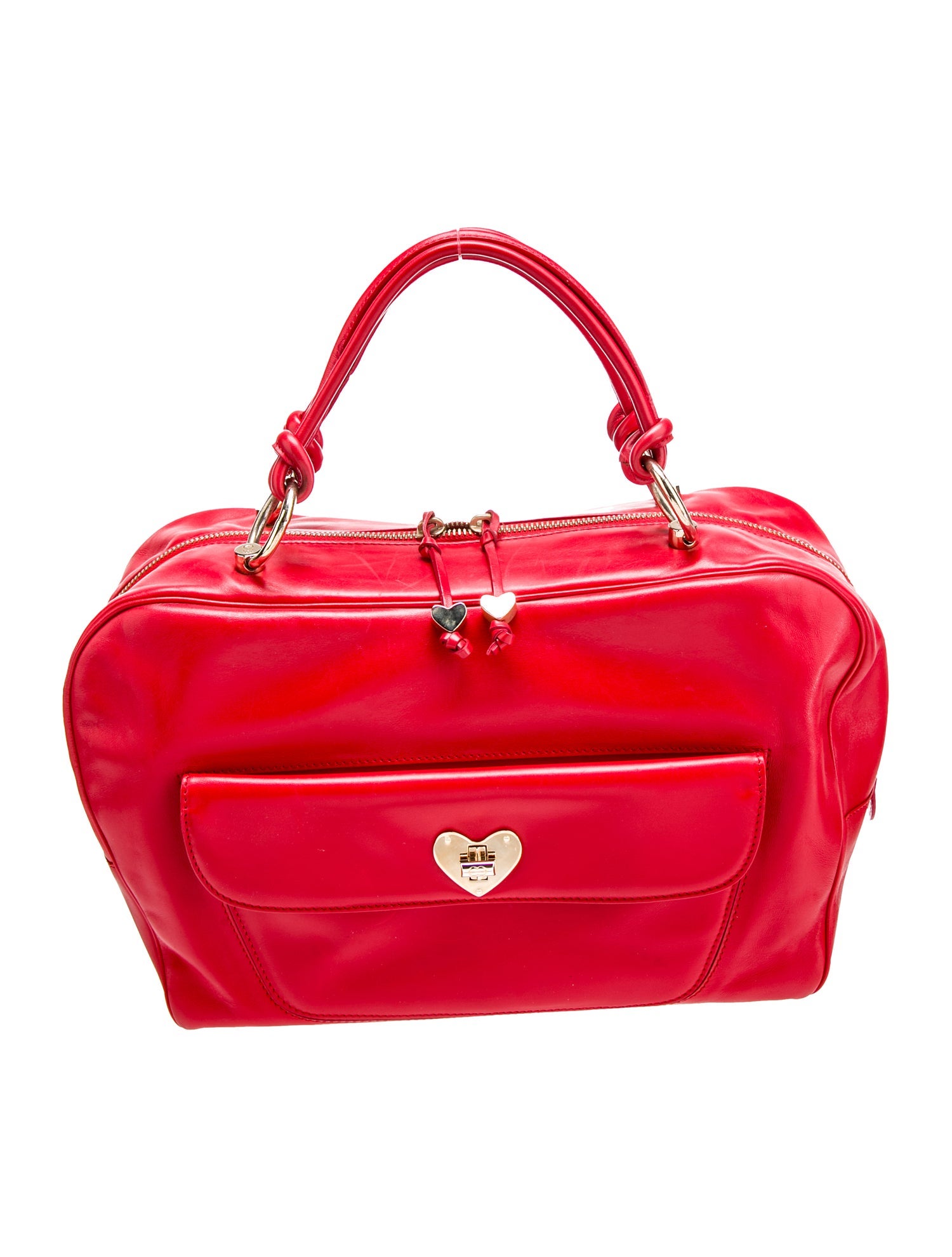 Escada Leather Top Handle Bag