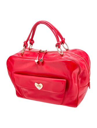 Escada Leather Top Handle Bag