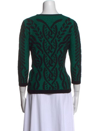 Escada Printed Scoop Neck Top