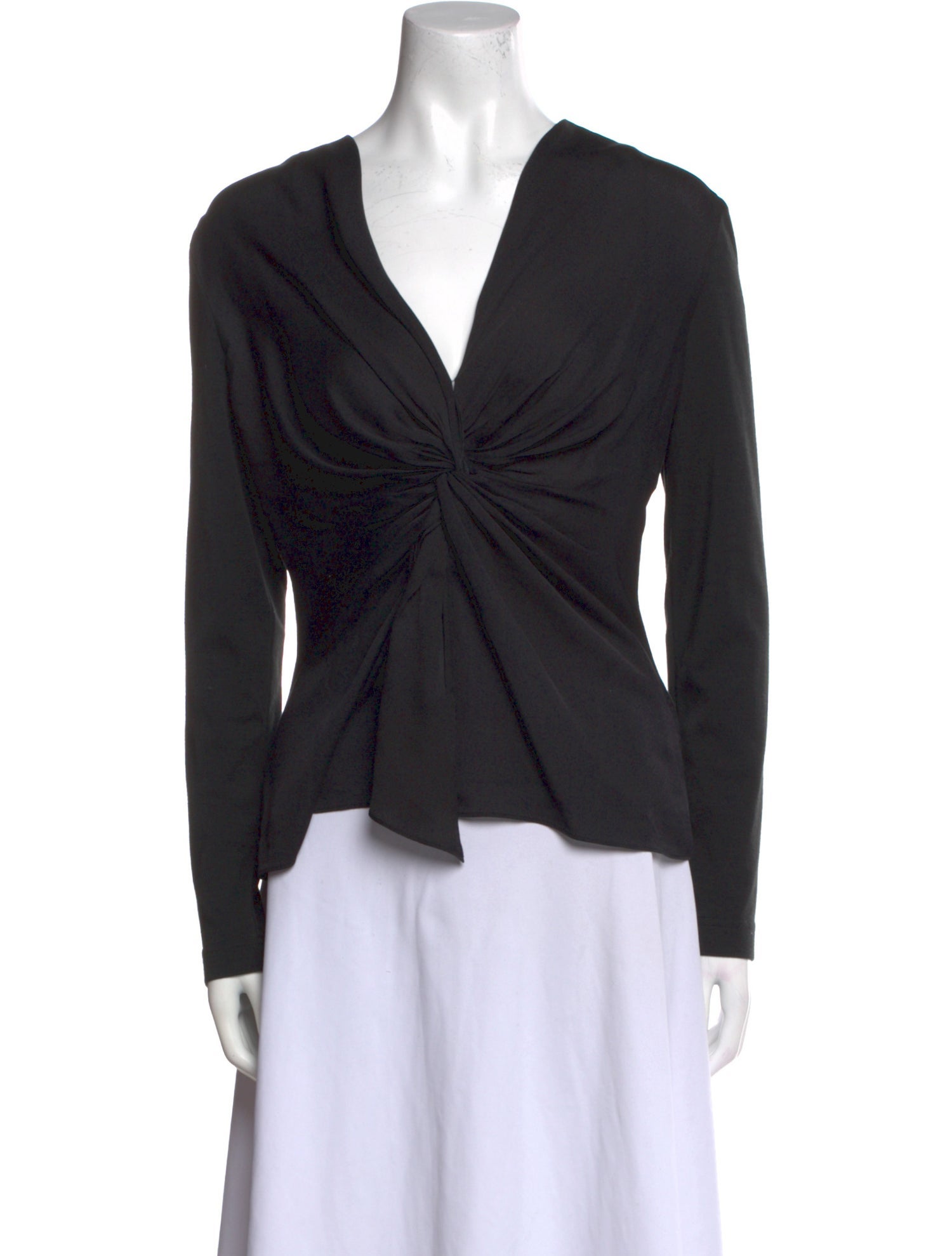 Escada Silk V-Neck Top