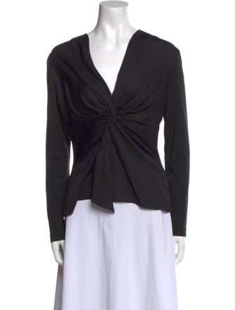 Escada Silk V-Neck Top