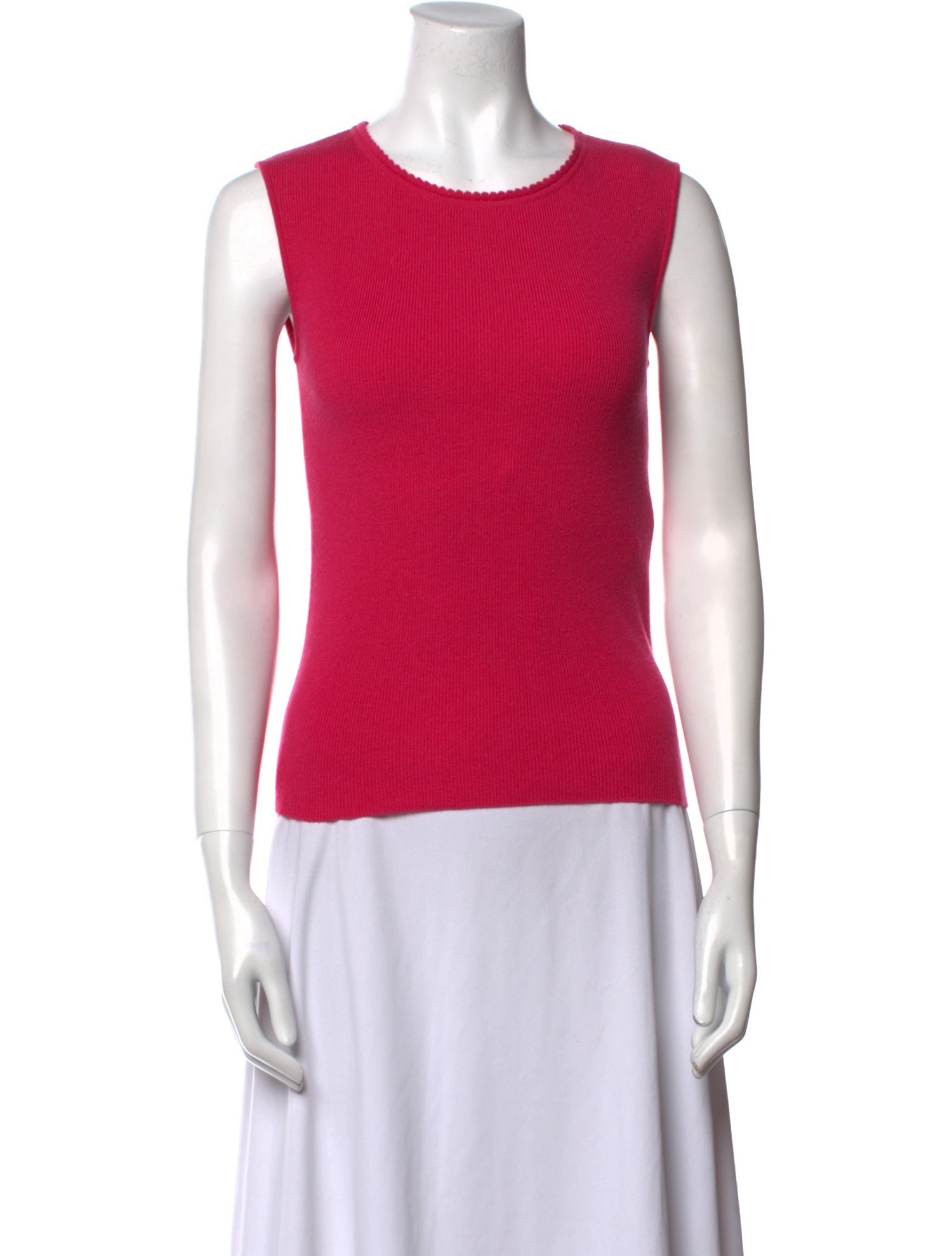 Escada Crew Neck Sleeveless Top